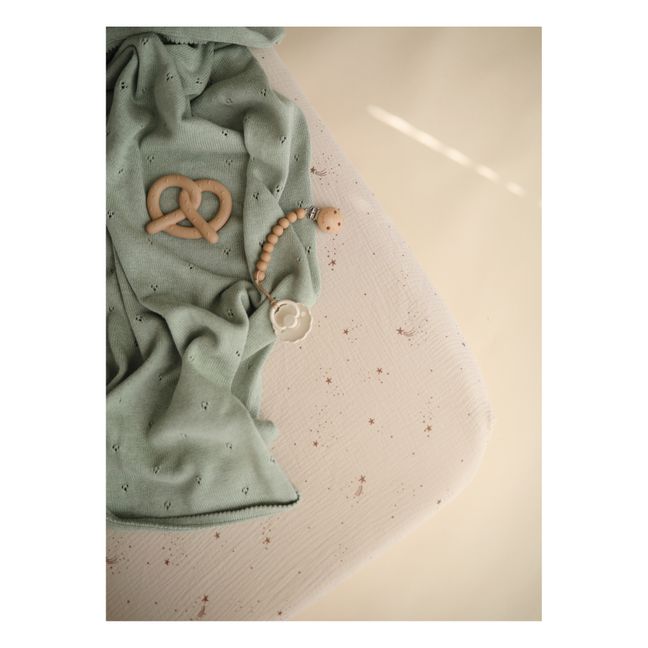 Jouet de dentition Bretzel en silicone | Beige
