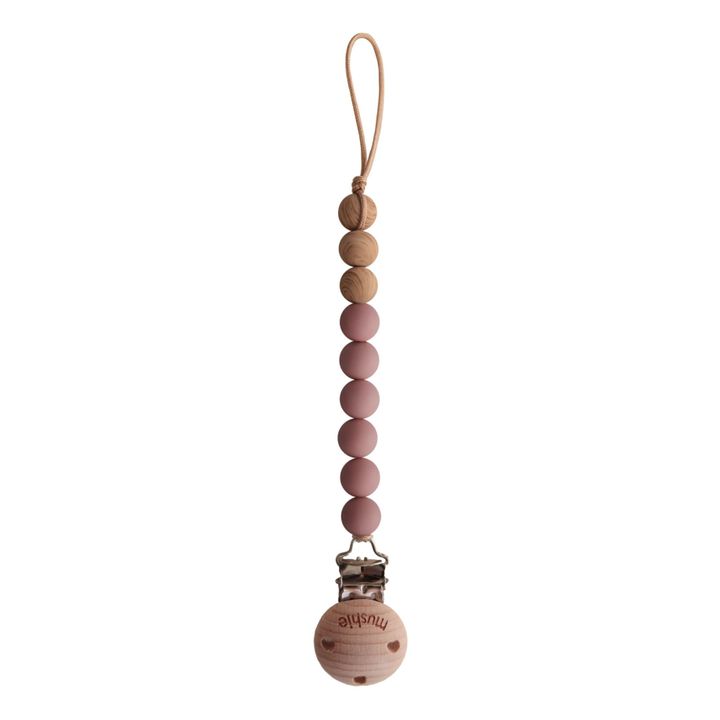 Attache-tétine Eva | Vieux Rose- Image produit n°0