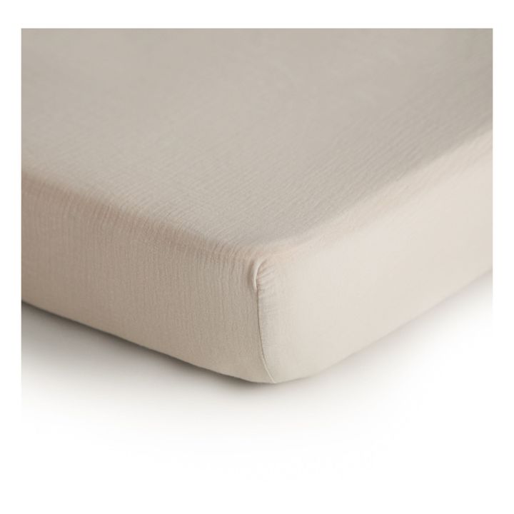 Cotton Fitted Sheet Gris- Imagen del producto n°2