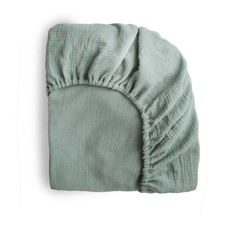 Cotton Fitted Sheet Verde- Imagen del producto n°0