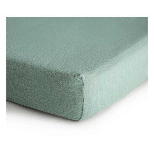 Cotton Fitted Sheet Green