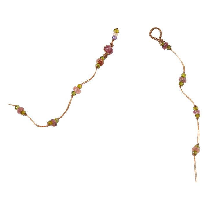 Loopy Sparkly Tourmaline Bracelet/Necklace | Tabacco- Product image n°3