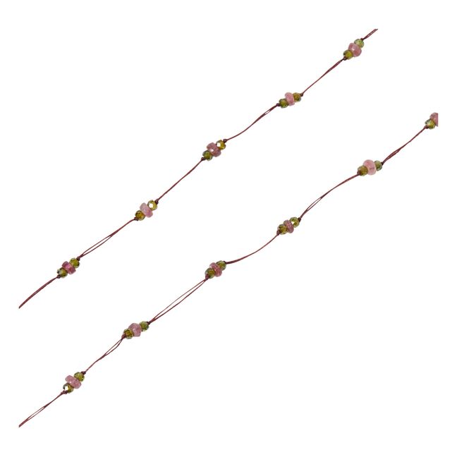 Loopy Sparkly Tourmaline Bracelet/Necklace | Ciruela