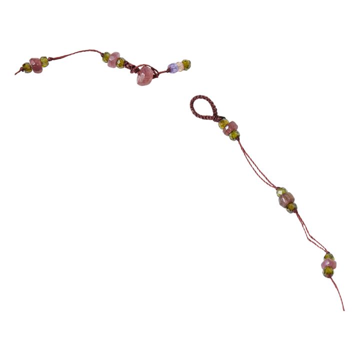 Loopy Sparkly Tourmaline Bracelet/Necklace | Ciruela- Imagen del producto n°3