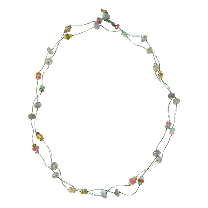 Laly Labradorite Tourmaline Necklace | Verde- Immagine del prodotto n°0