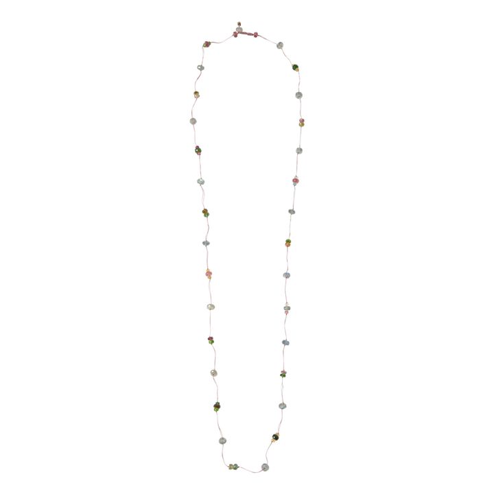 Laly Labradorite Tourmaline Necklace | Rosa- Immagine del prodotto n°1