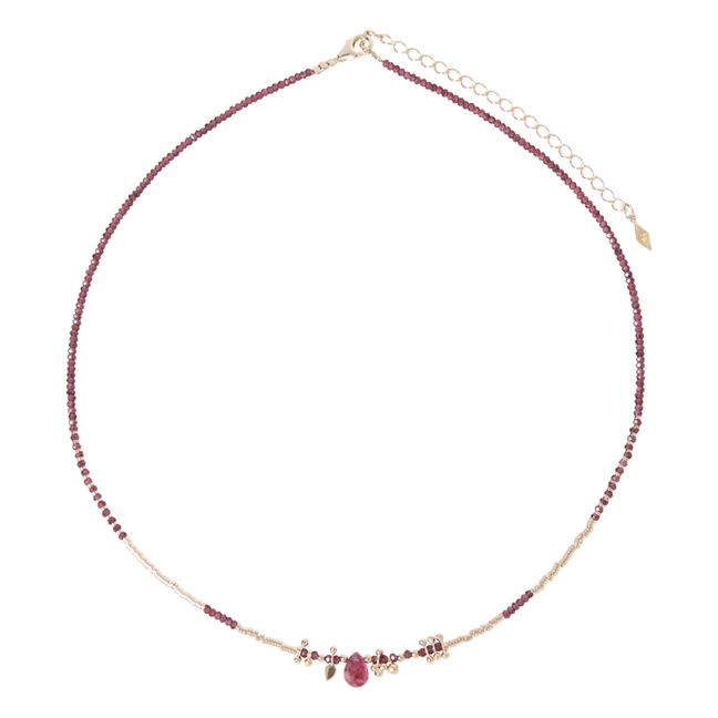 Romane V2 XL Garnet Necklace | Rojo