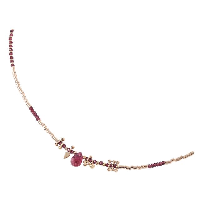 Romane V2 XL Garnet Necklace Rot