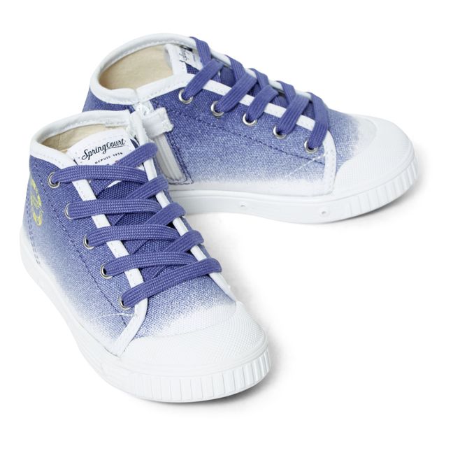 Lace-Up Sneakers - Spring Court x Bonton Exclusive - Blau