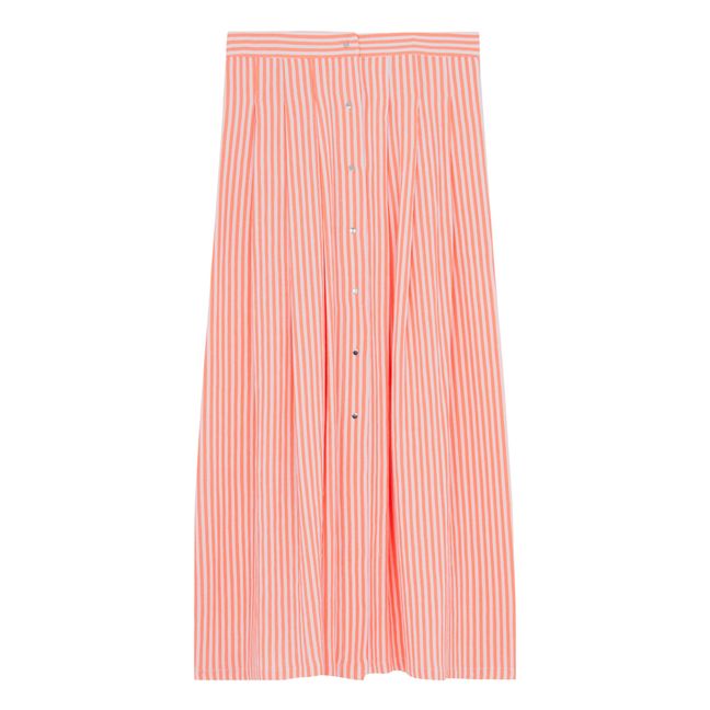Mendes Melina Striped Skirt Orange