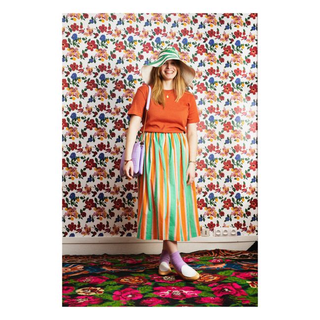 Papier peint Hibiscus | Rouge