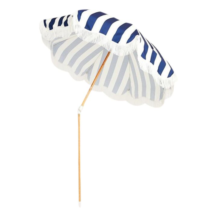 Parasol frangé Holiday | Bleu marine- Image produit n°2