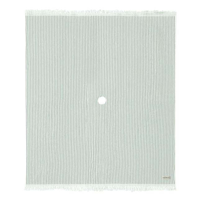 Beach Towel with Parasol Hole | Sage