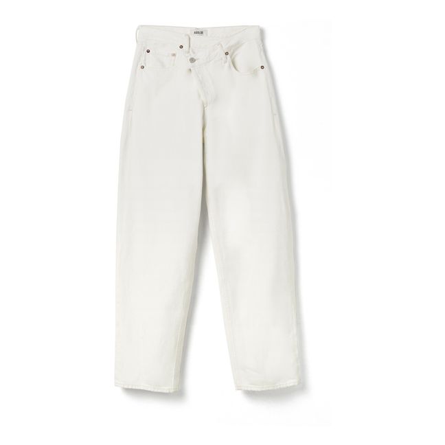 Criss Cross Organic Cotton Jeans Blanco