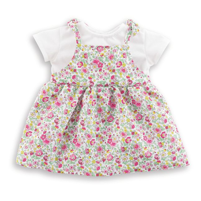 Robe Jardin en fleurs pour poupon 30 cm