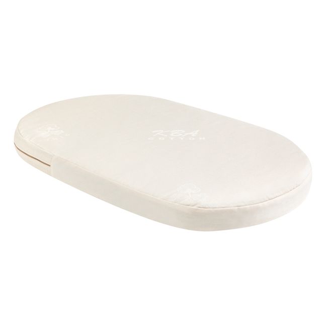 Materasso Ovale per cestino Frid in cotone bio  | Bianco