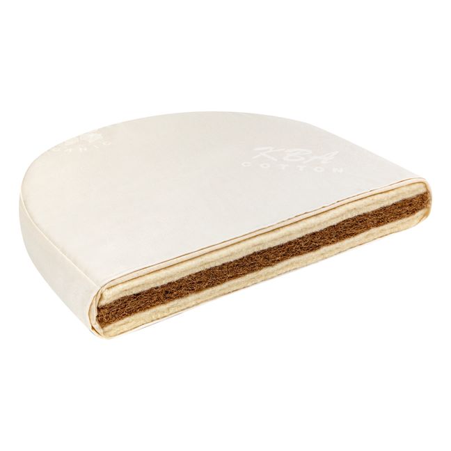 Materasso Ovale per cestino Frid in cotone bio  | Bianco