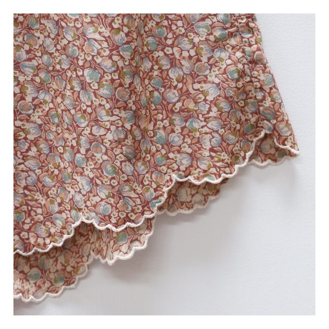 Short brodé en coton Sienna