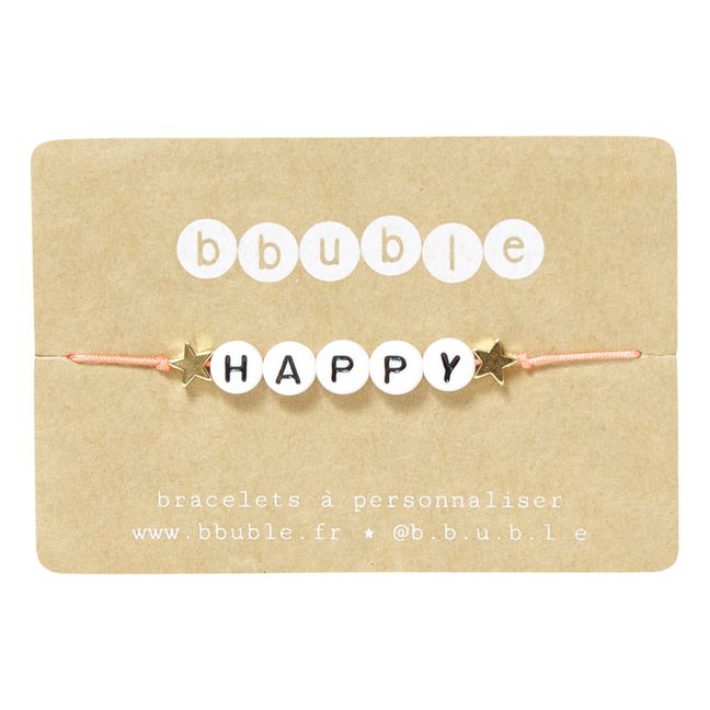 Armband Happy - Kinderkollektion | Korallenfarben