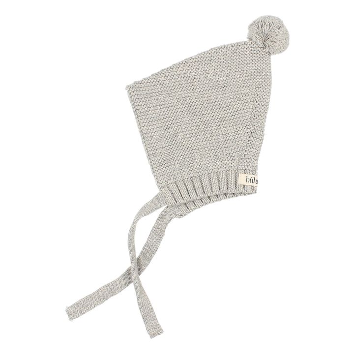 Organic Cotton Bonnet | Light grey- Product image n°0
