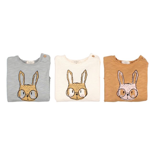 Organic Cotton Bunny T-shirt | Ecru