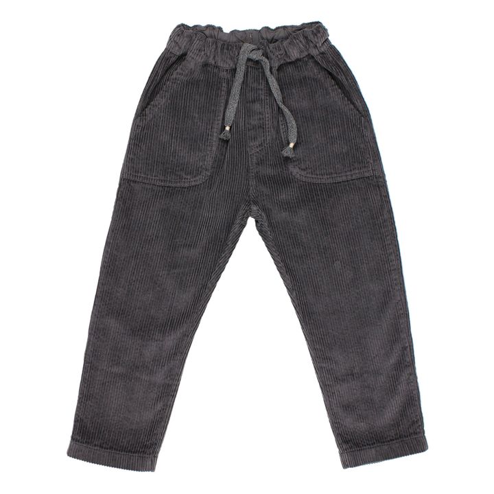 Pantalones de pana con bolsillos | Gris Antracita- Imagen del producto n°0