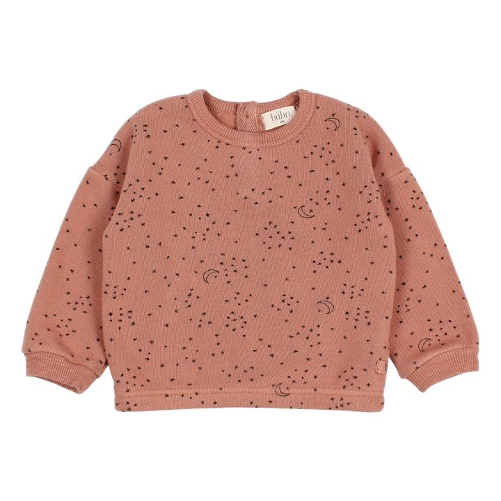 Organic Cotton Star Sweatshirt Dusty Pink- Product image n°0