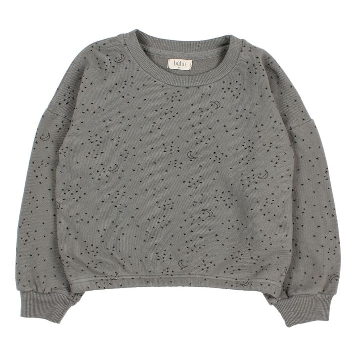 Organic Cotton Star Sweatshirt Grey- Product image n°0