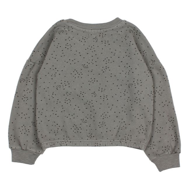 Organic Cotton Star Sweatshirt Grey