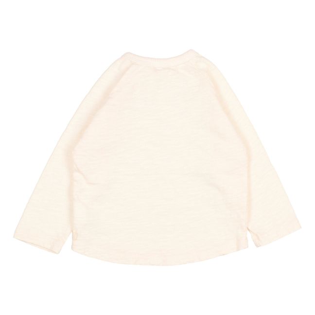 Organic Cotton Baby Pocket T-shirt Ecru