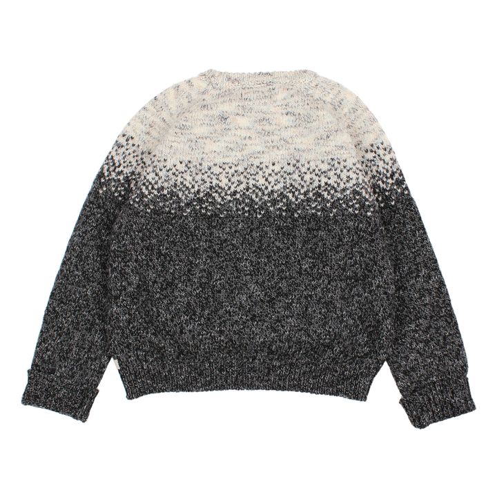 Jacquard Woollen Jumper | Heather white- Product image n°2