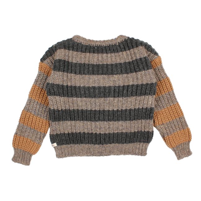 Gestreifter Pullover | Maulwurfsfarben