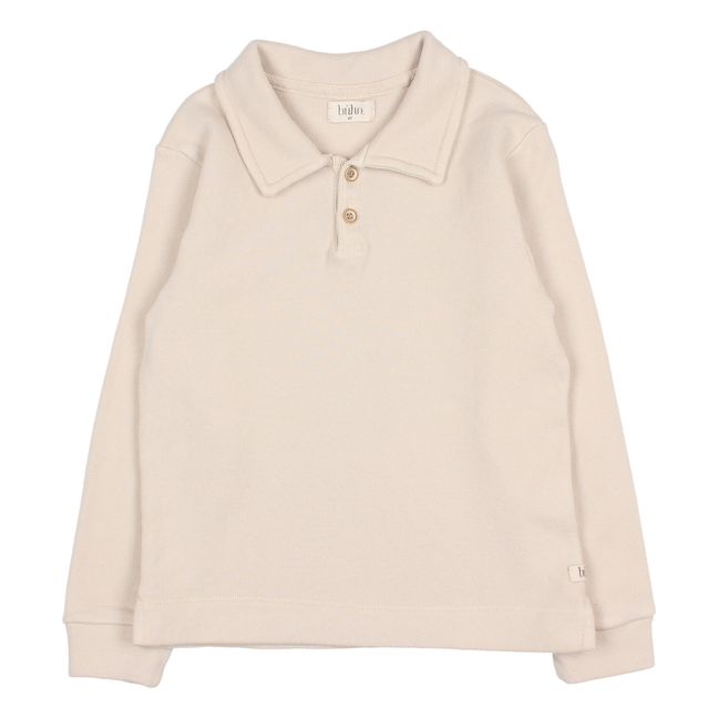 Fall Organic Cotton Polo Shirt | Ecru