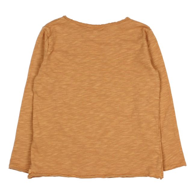 T-Shirt Coton Bio Pick-Up Ocre