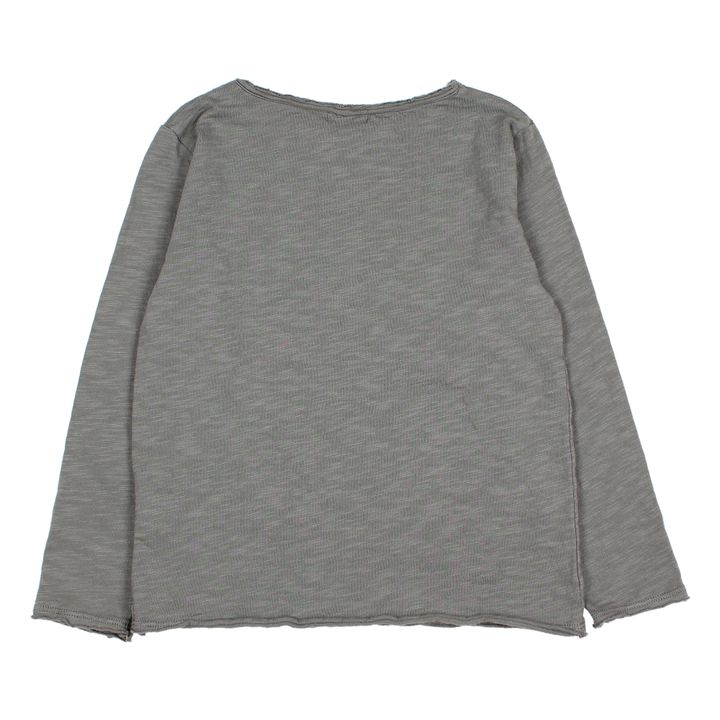 Organic Cotton Pick-Up T-shirt Grey Búho Fashion Children