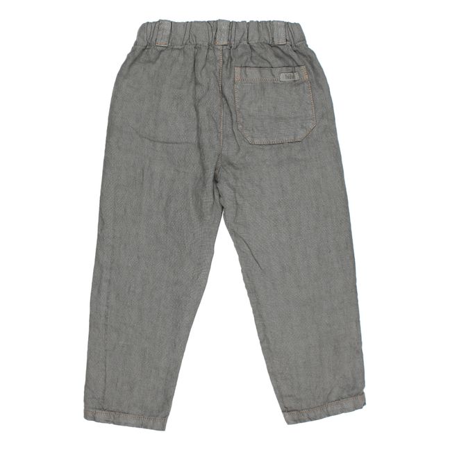 Winter Linen Trousers Charcoal grey