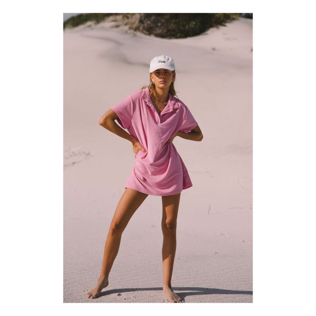 Polo Terry Cloth Dress Pink