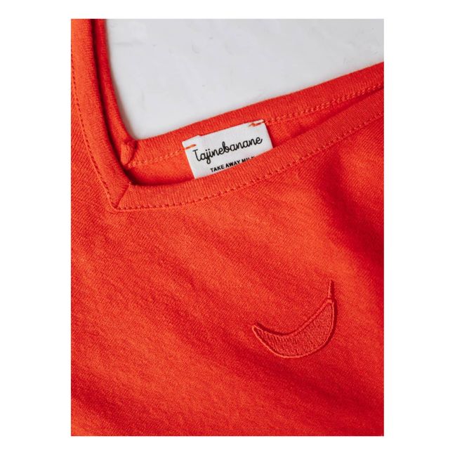 Lin’déclassable Organic Linen and Cotton Breastfeeding Tank Top Rosso
