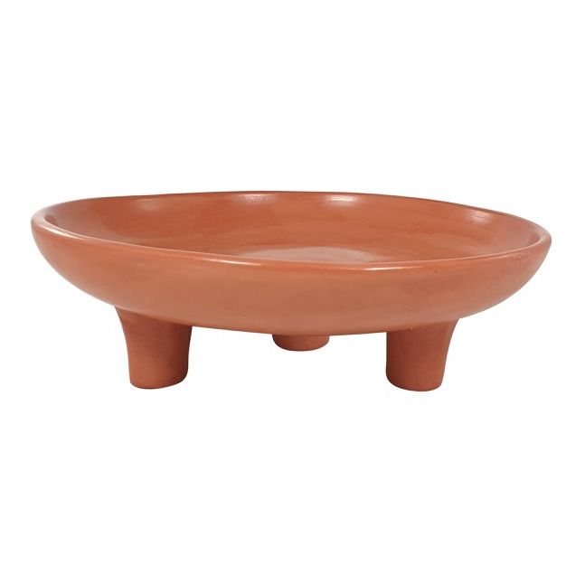 Tadelakt Tripod Terracotta Dish Terracotta- Imagen del producto n°0