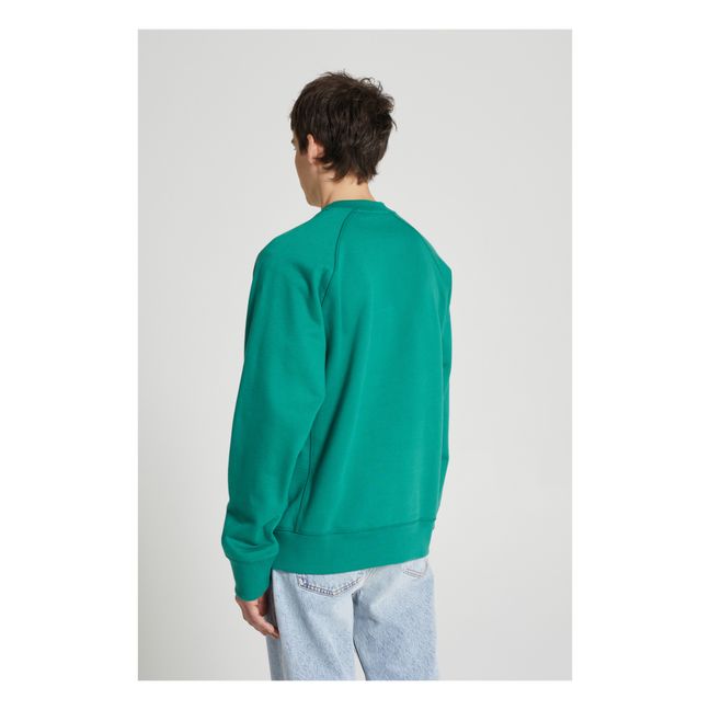 Felpa Hester in cotone biologico | Verde scuro