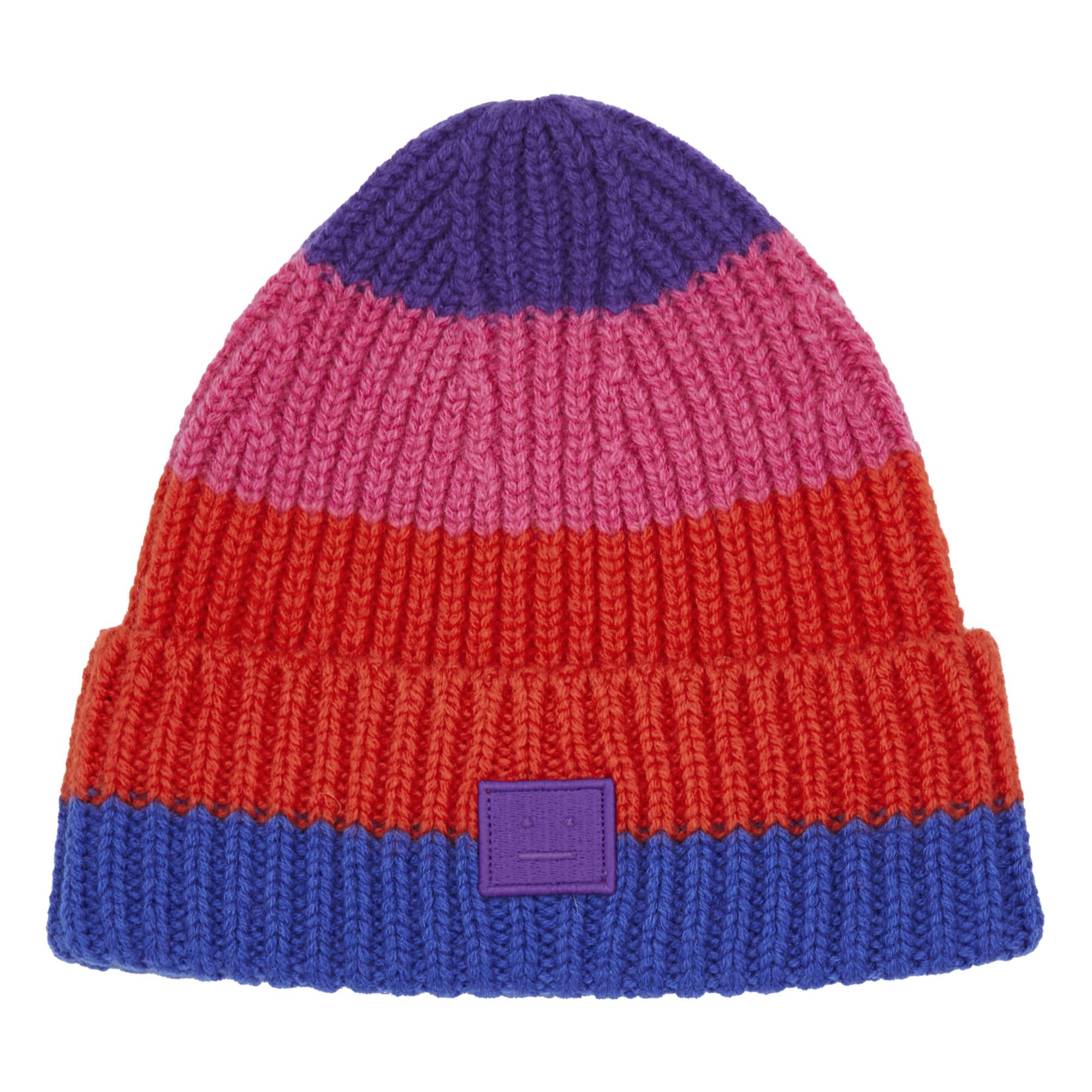 Striped Beanie Blue Acne Studios 