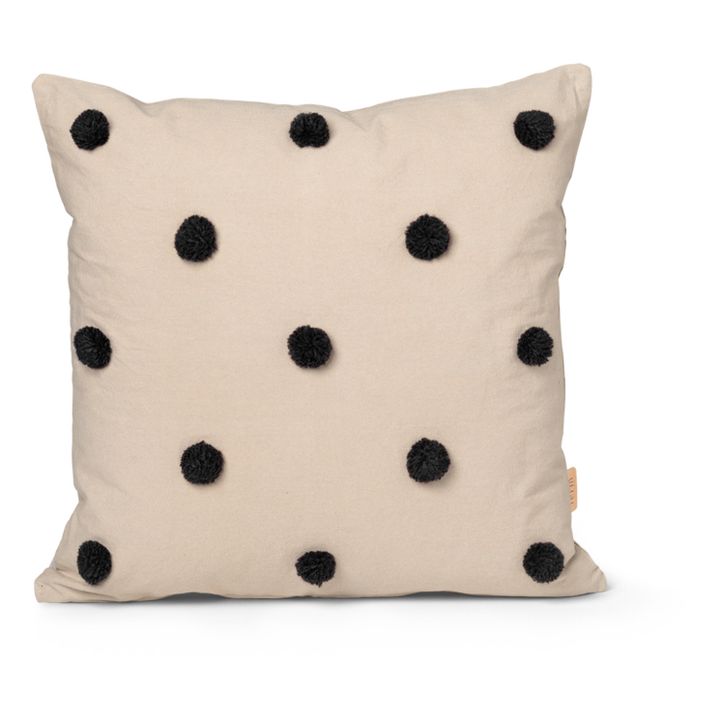 Polka Dot Tufted Cushion Negro- Imagen del producto n°0
