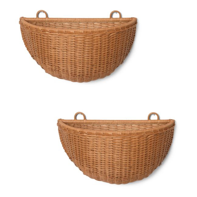 Rattan Wall Baskets - Set of 2