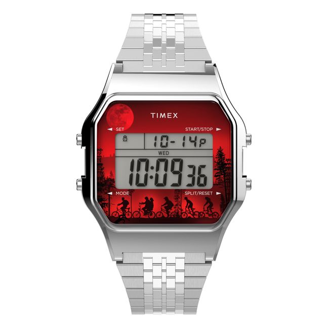 T80 Watch - Timex x Stranger Things Collaboration  Grigio argentato