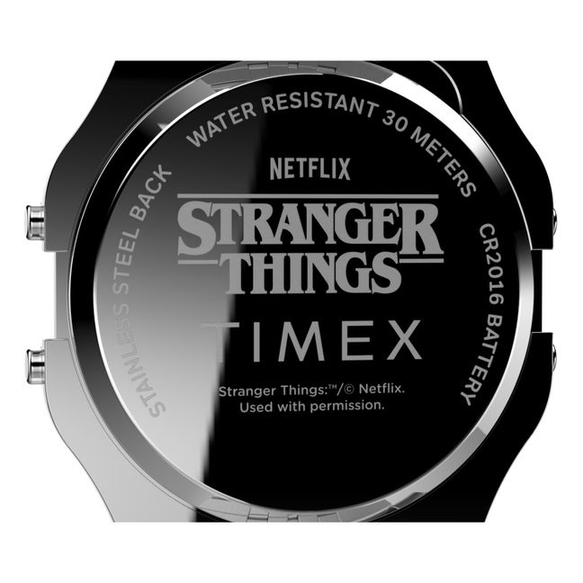 Collaboration Timex x Stranger Things - Montre T80 Gris argent