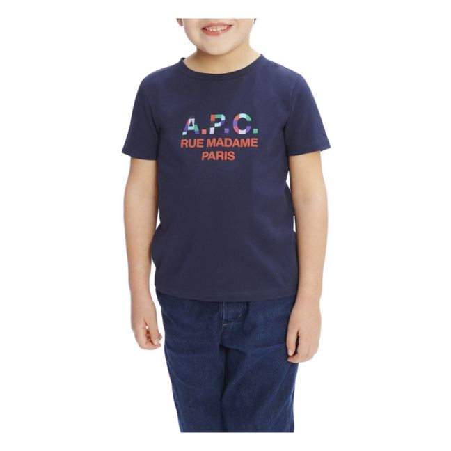 T-shirt Toa Coton Bio - Capsule Enfant - Bleu marine