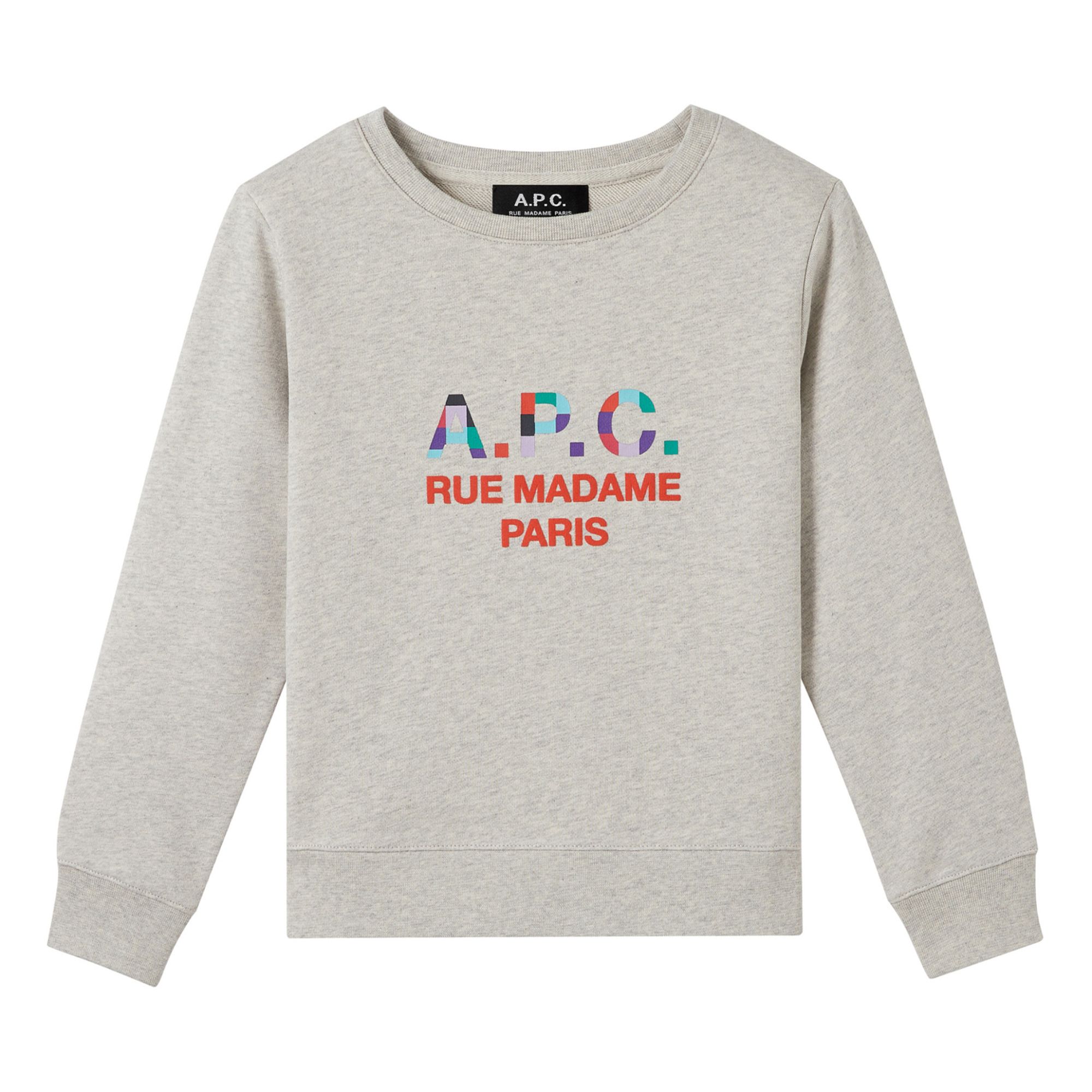 Achille Organic Cotton Sweatshirt - Kids’ Capsule - Heather white- Product image n°0