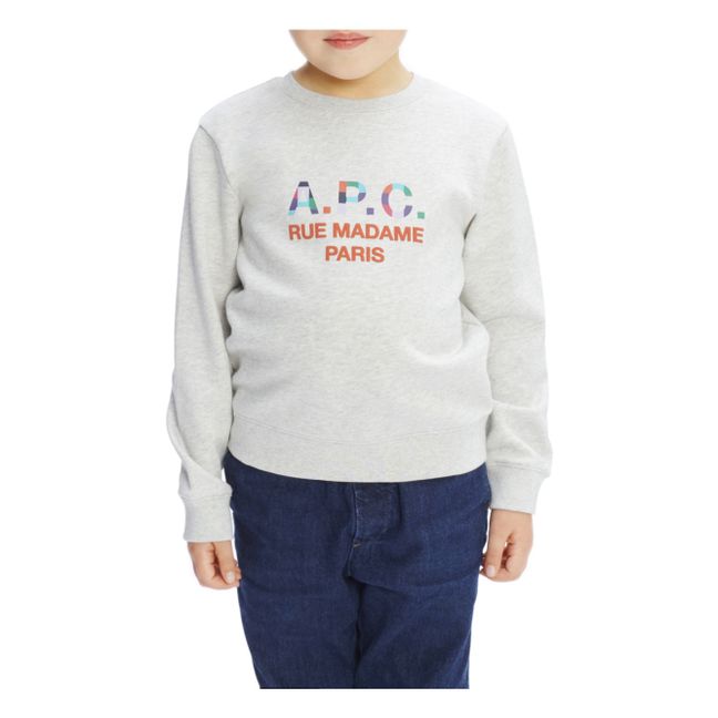 Achille Organic Cotton Sweatshirt - Kids’ Capsule - natur meliert