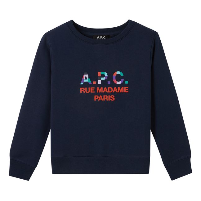 Achille Organic Cotton Sweatshirt - Kids’ Capsule - Navy blue