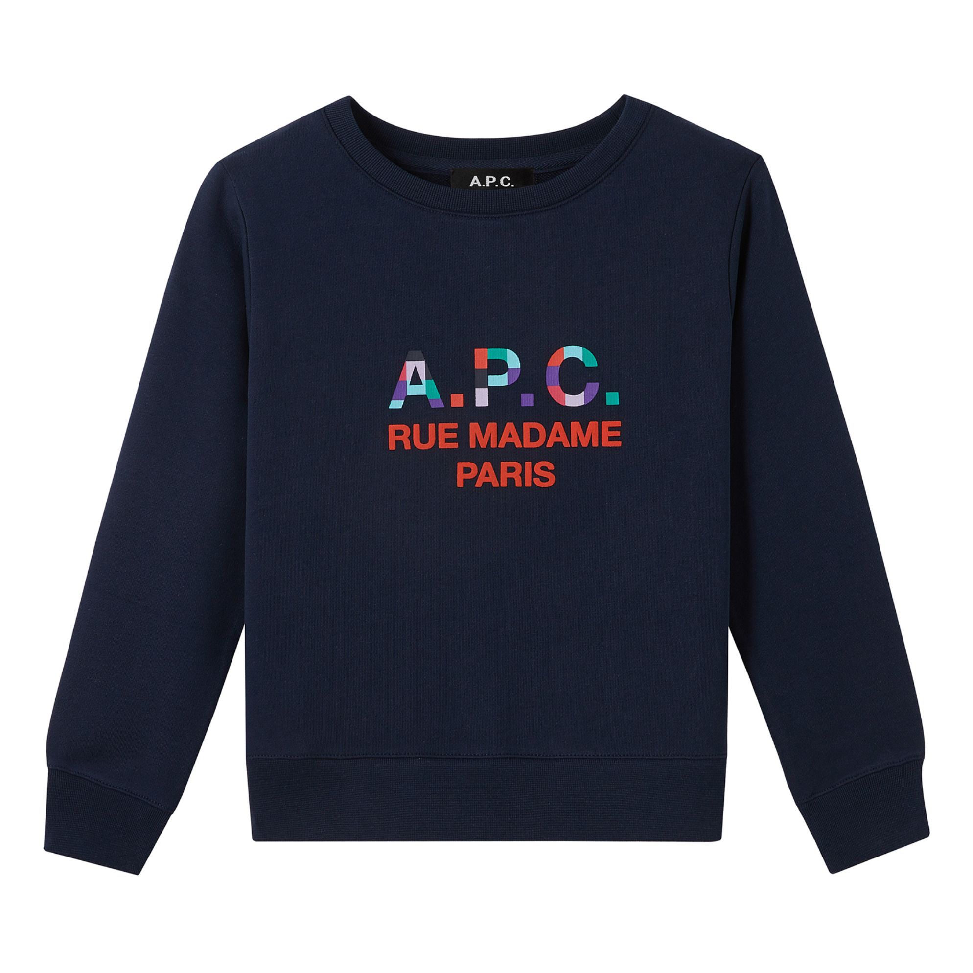 Achille Organic Cotton Sweatshirt - Kids’ Capsule - Navy blue- Product image n°0